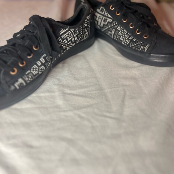 Keds Black and White Patterned Boho Women's Sneakers - Size 9 - Picture 6 of 11